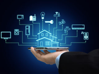 Internet of things and smart home concept